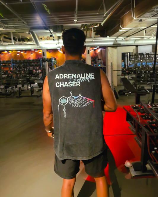 Adrenaline Chaser Acid Washed Cutoff Tank